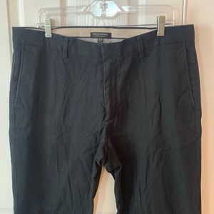 Banana Republic Black Cotton Emerson Chino Pant 36x36 (36 x 36)